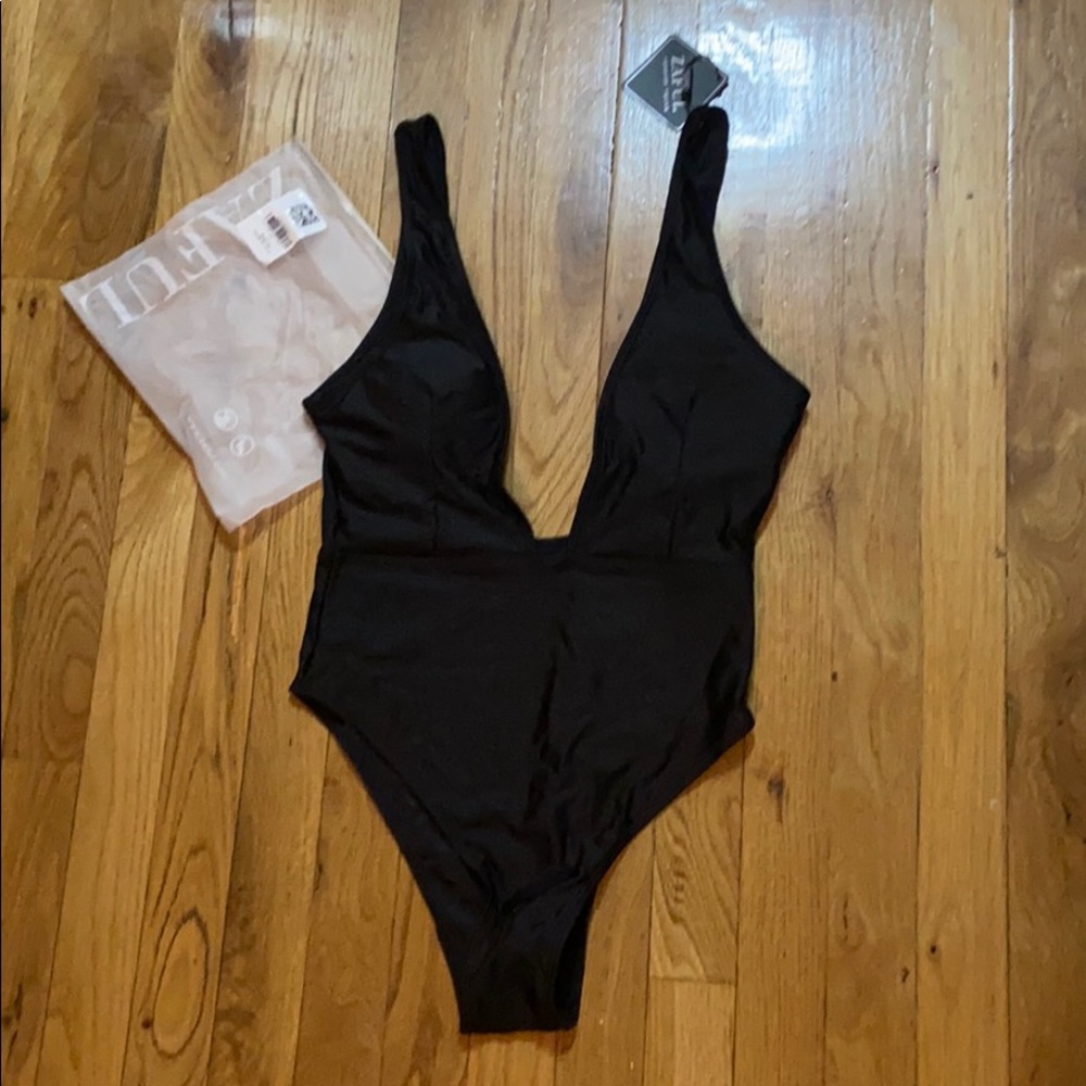 2/$12 Brand new black one-piece bathing suit